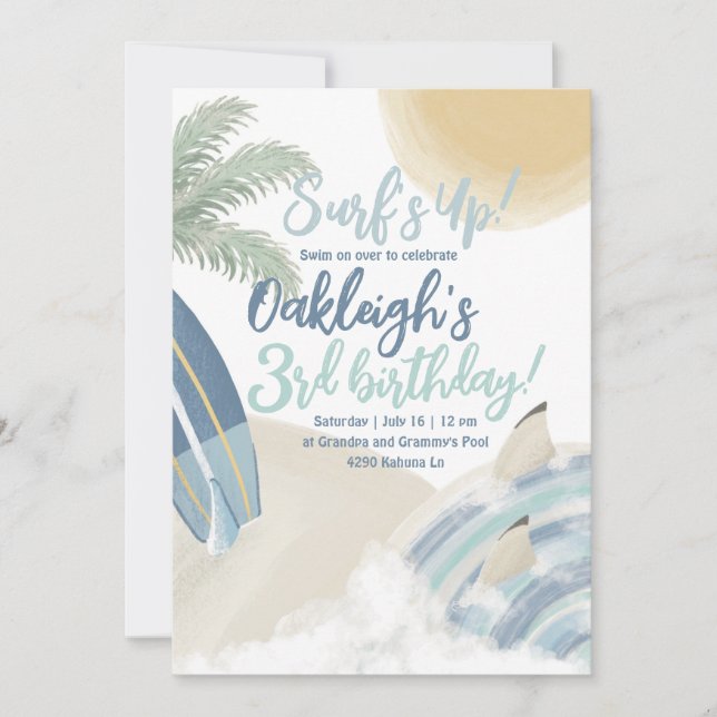 Einladung zur Geburtstagsparty (Vorderseite)