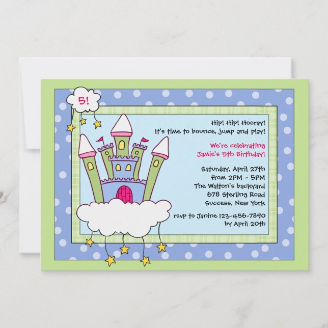 Einladung zur Geburtstagsparty (Vorderseite)