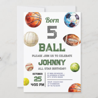 Einladung zur Geburtstagsparty aller Star-Sportart