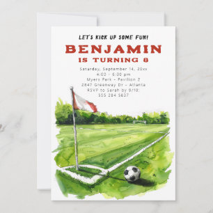 Einladung zur Geburtstagsparty des Fußballs - Futb