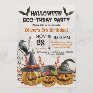 Einladung zur Geburtstagsparty Halloween