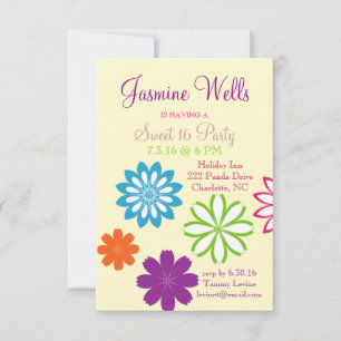 Einladung zur Geburtstagsparty  "Hübsches Süß" 16