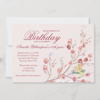 Einladung zur Geburtstagsparty im Frühling