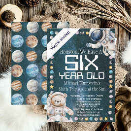 Einladung zur Geburtstagsparty im Weltraum nach Ma