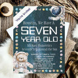 Einladung zur Geburtstagsparty im Weltraum nach Ma