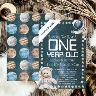 Einladung zur Geburtstagsparty im Weltraum nach Ma