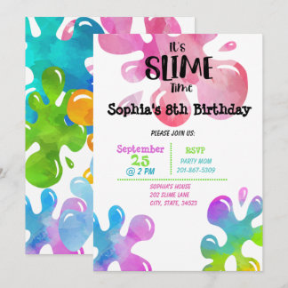 Einladung zur Geburtstagsparty in Slime