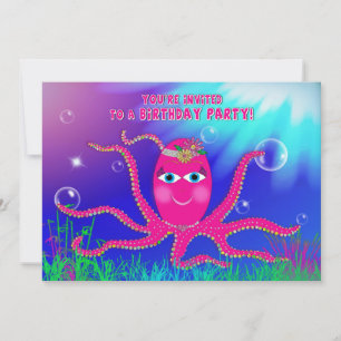 Einladung zur Geburtstagsparty, Sassy Octopus