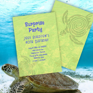 Einladung zur Geburtstagsparty Sea Turtle