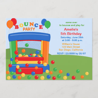 Einladung zur Geburtstagsparty von Bounce House
