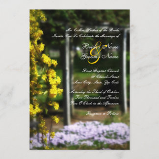 Einladung zur geheimen Gartenhochzeit