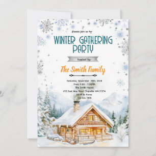 Einladung zur gemütlichen Winterhüttenparty
