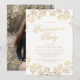 Einladung zur Gilded Gold Graduation Party