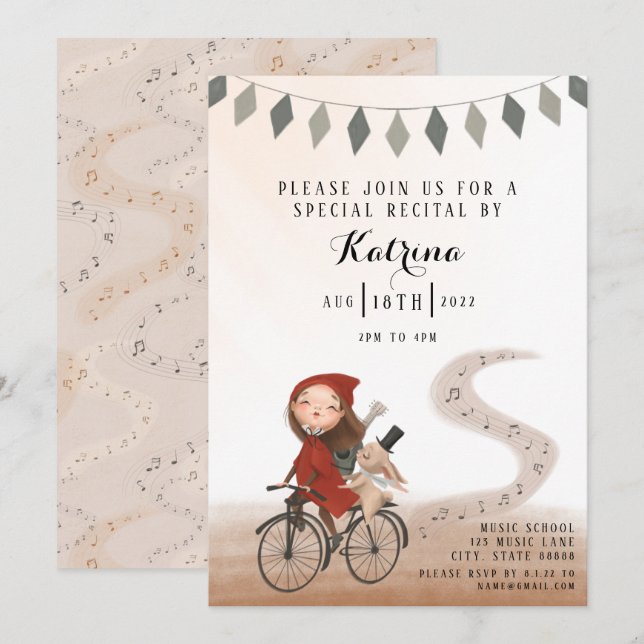 Einladung zur Gitarren-Erwägung (Vorne/Hinten)