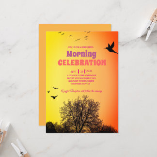 Einladung zur Golden Glow Sunrise Feier
