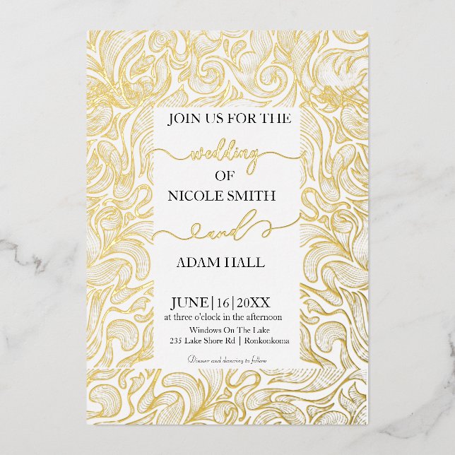 Einladung zur Goldhochzeit (Vorderseite)