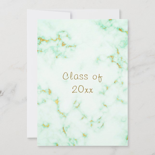 Einladung zur Goldmedaille-Graduiertenparty (Rückseite)