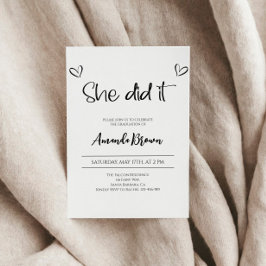 Einladung zur Graduationspartei, 2024 Grad Einladu