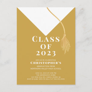 Einladung zur Graduationspartei Grad Cap