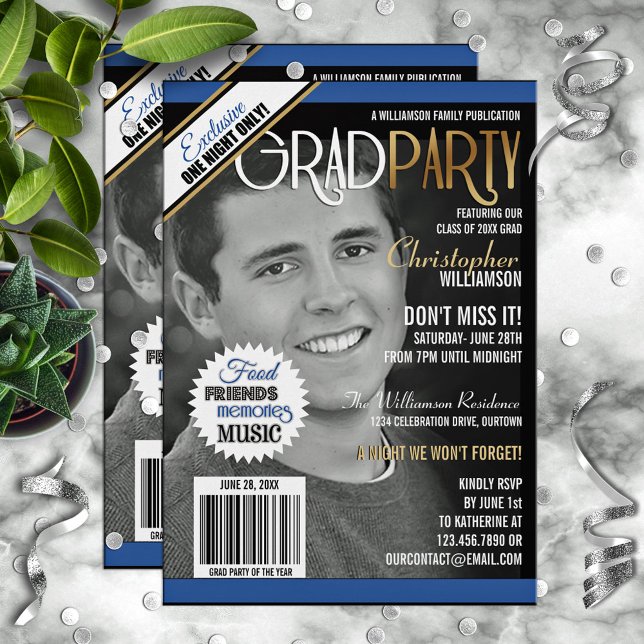 Einladung zur Graduiertenparty (Von Creator hochgeladen)