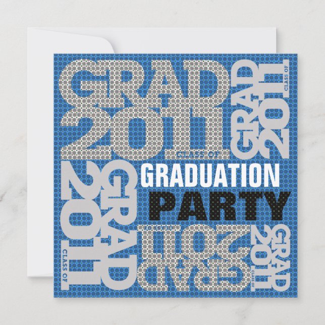 Einladung zur Graduierung 2011 Blue 1 (Vorderseite)