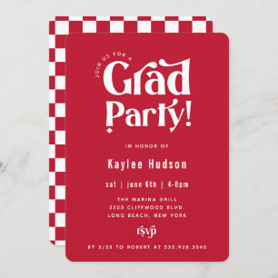 Einladung zur Gruppe "Retro Type Graduation Party