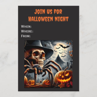 Einladung zur Halloween-Nacht Anpassbar