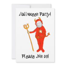 Einladung zur Halloween-Party-Fotokarte