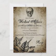 Einladung zur Halloween-Party "Wicked Affair"