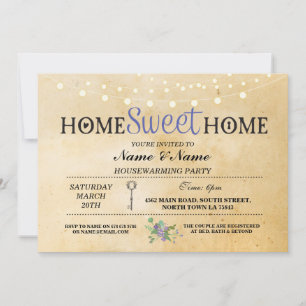 Einladung zur Hauseinweihungsparty 'Home Sweet Hom