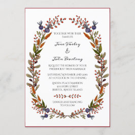 Einladung zur Herbstblatthochzeit