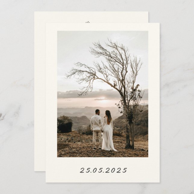 Einladung zur Hochzeit (Vorne/Hinten)