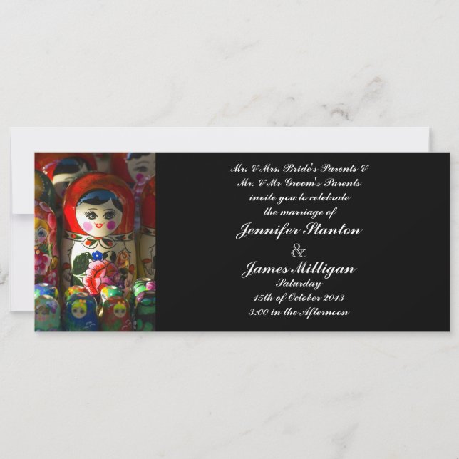 Einladung zur Hochzeit (Vorderseite)