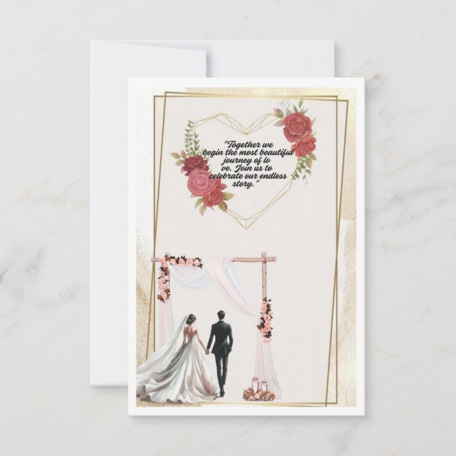 Einladung zur Hochzeit (Vorderseite)