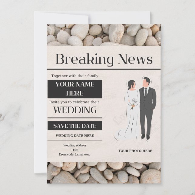 Einladung zur Hochzeit (Vorderseite)