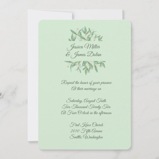 Einladung zur Hochzeit (Vorderseite)