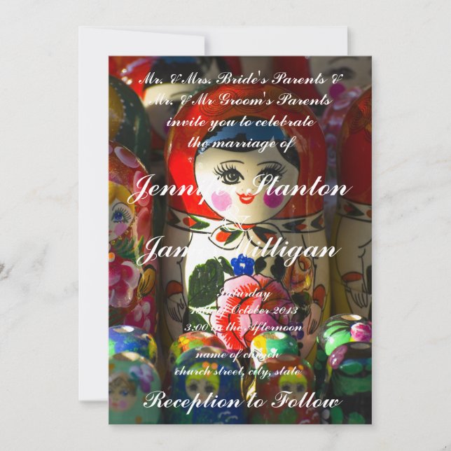 Einladung zur Hochzeit (Vorderseite)