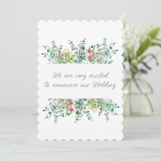 Einladung zur Hochzeit (Stehend Vorderseite)