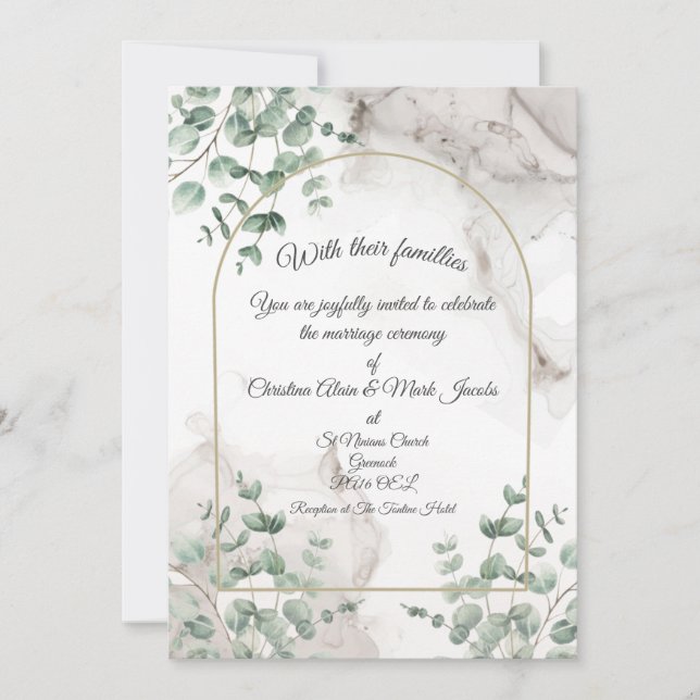 Einladung zur Hochzeit (Vorderseite)