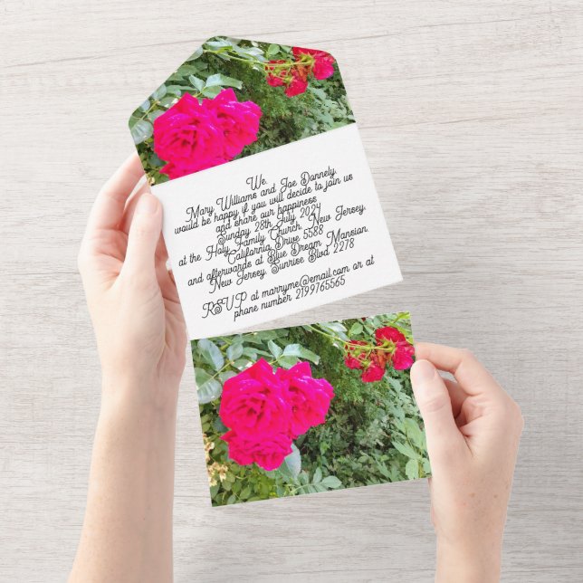 Einladung zur Hochzeit (Abreißen)