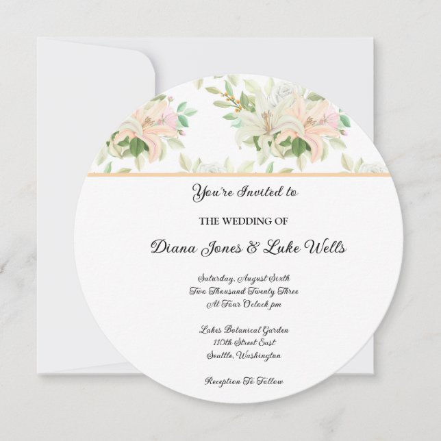 Einladung zur Hochzeit (Vorderseite)