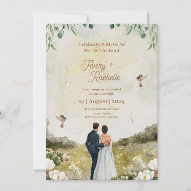 Einladung zur Hochzeit (Vorderseite)