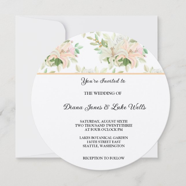 Einladung zur Hochzeit (Vorderseite)