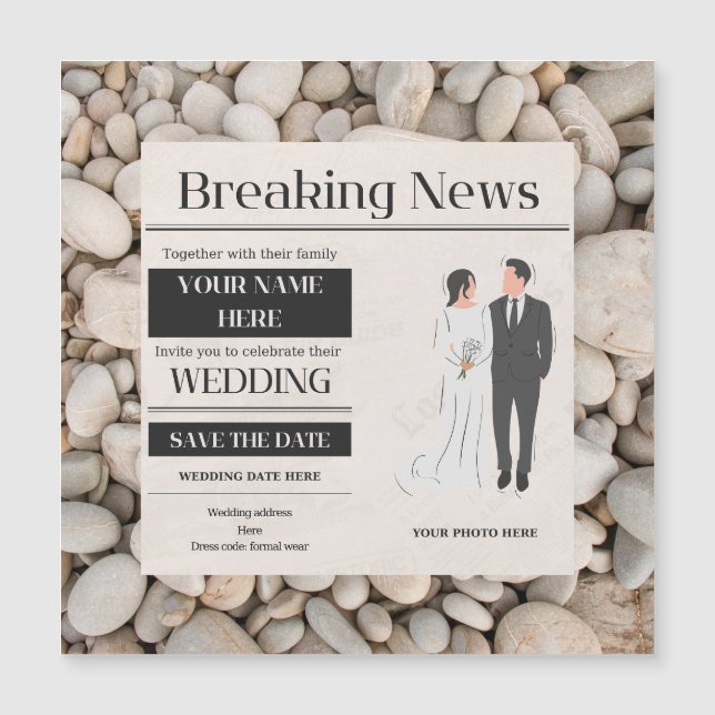 Einladung zur Hochzeit (Vorderseite)