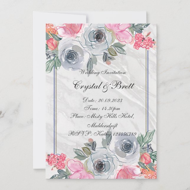 Einladung zur Hochzeit (Vorderseite)