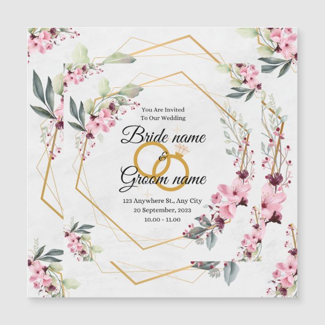 Einladung zur Hochzeit (Vorderseite)