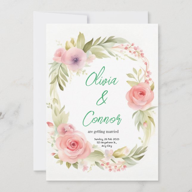 Einladung zur Hochzeit (Vorderseite)