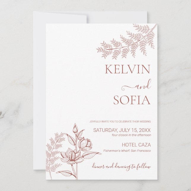 Einladung zur Hochzeit (Vorderseite)