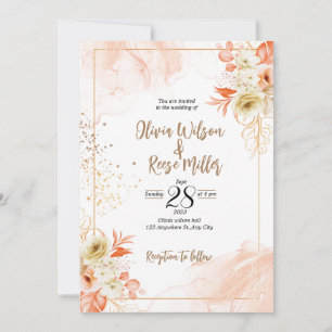 Einladung zur Hochzeit 12x18 in