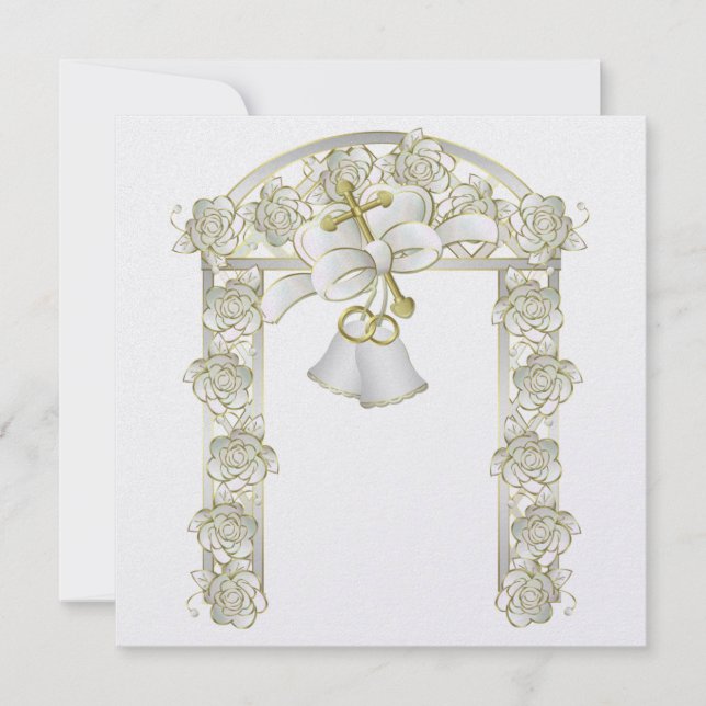 Einladung zur Hochzeit 5,25" x 5,25" (Vorderseite)